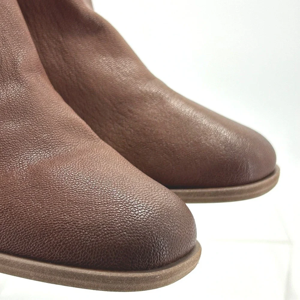 Lucky Brand Size 9‎ Brown Leather Ankle Booties Boots Baelee NEW Women's $139